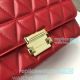 Newest Top Clone Michael Kors Red Genuine Leather Women's Chain Shoulder Bag (5)_th.jpg